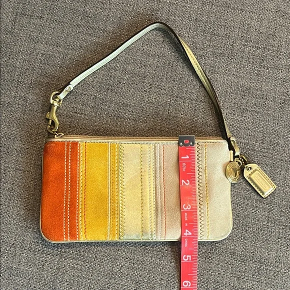 Coach Suede Wristlet Clutch for Fall - Picture 3 of 6